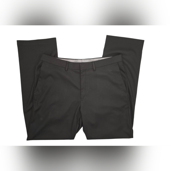 Haggar Tailored Fit Long Black Pants Size 36X32 - Picture 1 of 11